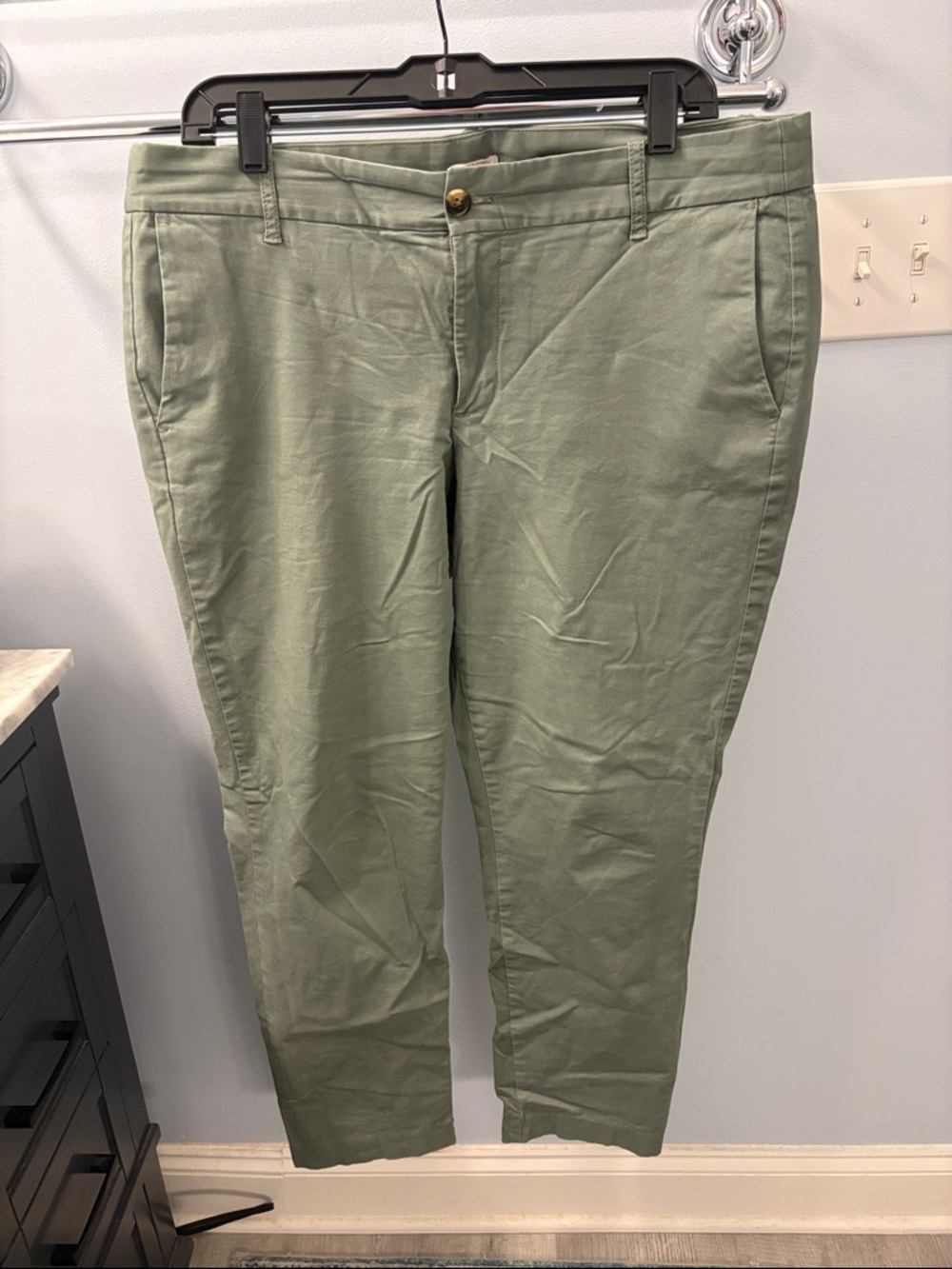 J. Crew Stretch Pants in Light Olive Green-   Sz 12
